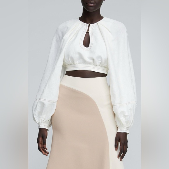 ACLER HARLOW TOP Ivory - Picture 1 of 7